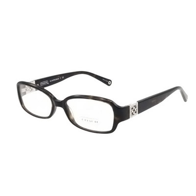 美國(guó)直郵 Coach蔻馳女士光澤棕色平光眼鏡 深玳瑁色塑料矩形鏡框 醋酸酯平光鏡片GW-OV-HC6007B