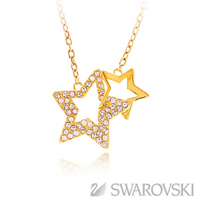 施華洛世奇 more to adore 金色水晶星形項(xiàng)鏈 精湛工藝 力求完美 5065532