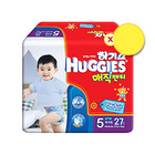 2014年新款 好奇HUGGIES 4段魔幻V型窄檔360度環抱綿柔透氣便攜式紙尿褲 27片/包