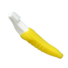 美國 Baby Banana香蕉寶寶 柔潤硅膠香蕉狀乳牙牙膠牙刷  適用于12-24個月寶寶