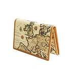 SOTANIA 經典地圖名片夾 現代時尚 獨具匠心 3卡層+1名片層+1側面附加層