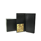 【SOTANIA】 黑色純皮 男士經典長款錢包