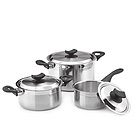 YachtClub 不銹鋼鍋套裝 三層材質 時尚耐用