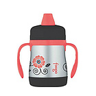 膳魔師Thermos Foogo防漏保溫學飲杯 不銹鋼真空雙層鴨嘴杯 帶手柄 保溫軟鴨嘴（210ml）