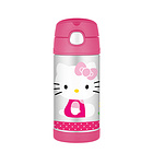 膳魔師Thermos 兒童保溫杯 卡通圖案吸管杯 便攜不銹鋼水杯子 355ml