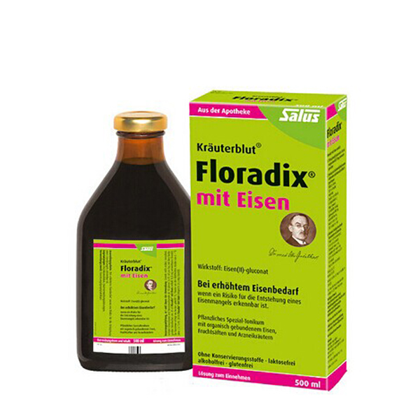 绿铁元 floradix iron salus mit eisenl 德国版补血口服液 alive金奖