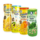 美國 Gerber 嘉寶 星星泡芙入口即化的寶寶輔食/零食嬰兒健康小點心 四種口味組合裝