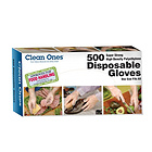 美國Clean Ones 拋棄式家用清潔塑膠手套 一次性手套（500只/盒）