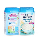 美國 Gerber 嘉寶 嬰兒3段混合谷物米粉 寶寶輔食米糊 嬰兒營養(yǎng)輔食（227g/罐）
