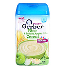 美國 嘉寶Gerber 蘋果香蕉大米米粉 嬰幼兒2段米糊 寶寶高營養輔食（227g/罐）
