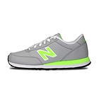 NEW BALANCE 新百倫休閑運動501系列男鞋 2014新款運動鞋 淺灰色/熒光綠ML501WBG