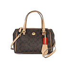 COACH/蔻馳 2014秋季新款貝殼包手提包 F32584 十字紋牛皮