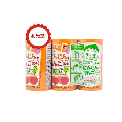 日本 Wakodo和光堂 嬰兒乳酪味飲品 果汁飲料 大麥茶 谷物飲料嬰兒茶 三罐裝（125ml/罐*3）