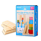 日本 Wakodo 和光堂 牛奶威化餅干 幼兒輔食 7個月以上寶寶零食 2盒裝