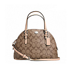 COACH/蔻馳 2014秋季新款貝殼包手提包 F32584 十字紋牛皮