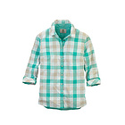 添柏嵐TIMBERLAND 尖領方格棉質挽袖襯衫 女士花格襯衣 兩色可選 5012J