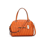 美國 coach蔻馳 LCKQ皮面手袋 橘色新月女包 30086