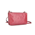 美國 COACH寇馳 牛皮雙拉鏈女士小挎包 皮革肩背斜挎包 F51682