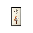 [DAWONDECO]3D MURAL相框壁鐘 黃土色花瓶（CP-348） 浮雕裝飾壁鐘