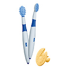 德國(guó) NUK 兒童牙齒按摩刷套裝 寶寶訓(xùn)練牙刷三件套