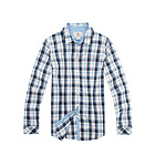 Timberland添柏嵐 女士休閑長袖格子襯衫 寶藍色女士襯衣 4967J 