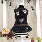 韓國DOGPOSE黑色優雅連衣群套裝 連體衣 寵物衣服 蓬蓬裙