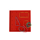 韓國 Geoboard 幼教素材益智玩具兩面幾何板寶寶益智玩具