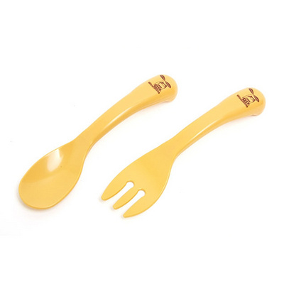 韓國 WowMom 寶寶自用叉勺 環(huán)保玉米竹子 兒童餐具 