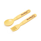 韓國 WowMom 寶寶基本型勺子叉子 環(huán)保玉米竹子 兒童餐具