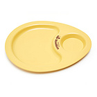 韓國 WowMom 加餐盤 雞蛋型 親切可愛的環保玉米竹子兒童餐具 