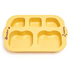 韓國 WowMom 寶寶餐盤 深層凹陷結構，幫助寶寶自行用餐的環保玉米竹子兒童餐具 