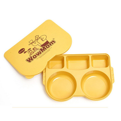 韓國 WowMom 加餐盤餐盒 帶蓋子的餐盤 衛(wèi)生又干凈 環(huán)保玉米竹子 