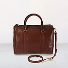 韓國NUW23度 Voyager M 女士棕色時尚單肩包 純牛皮單肩包手提包 波士頓包 