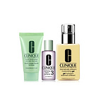Clinique倩碧 組合護膚品套裝 潤膚三件套（無油黃油125ml+3號爽膚水30ml+液體潔面皂30ml）