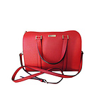 美國(guó) 凱特·絲蓓Kate Spade 波士頓包 十字紋牛皮桶包 紅色單肩女包 wkru2690紅色女式包包