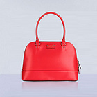 凱特·絲蓓Kate Spade 純色真皮手提包 單肩斜挎女包 WKRU1431紅色