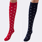 韓國ARICHE GOLF 女性圓點(diǎn)及膝襪 可愛半筒襪半截襪