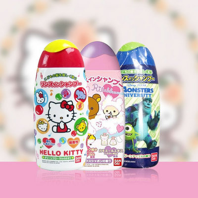 日本 BANDAI 嬰幼兒童2合1洗發(fā)護(hù)發(fā)水 Hello Kitty/輕松熊/怪獸大學(xué) 弱酸性洗發(fā)水 150ml