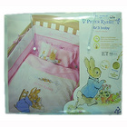 PETER RABBIT 嬰兒6件裝床上套裝 – 粉紅  原裝進(jìn)口