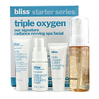 必列斯  三重氧分基礎套裝: 潔面泡沫 50ml + 面膜 10ml + 眼部者哩 5ml + 活力面霜15ml  4件 原裝進口