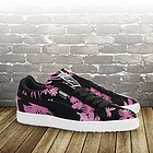 彪馬Puma Suede Classic Tropicalia女鞋 時尚粉色印花板鞋 休閑潮鞋 35605601