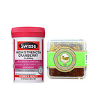 澳大利亞swisse 25000mg蔓越莓精華片 30粒/瓶+澳大利亞純天然有機蜂巢 500g/盒