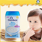 美國 Gerber 嘉寶 嬰兒1段大米米粉 高鐵嬰兒輔食227g/罐*2 兩罐裝