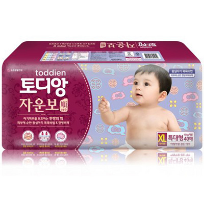 韓國 LG生活健康淘淘安（Toddien）淘淘安特大型紙尿褲120片裝(40片/袋*3袋)