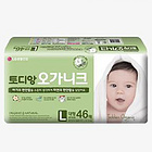 韓國 LG生活健康 淘淘安(Toddien)有機(jī)棉紙尿褲大型138片裝(46片/袋*3袋)