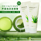 韓國 The Face Shop 菲詩小鋪草本  蘆薈泡沫潔面膏 2支特惠裝
