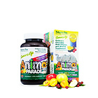 美國Nature's Plus 動物大游行兒童綜合維生素咀嚼片 可愛動物造型 水果味 90粒/瓶