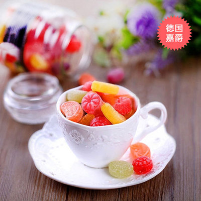 德國(guó)嘉爵什錦水果味硬糖  多種水果味  滿(mǎn)足你的味蕾糖果 300g/瓶