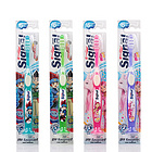 德國(guó)signal潔諾兒童牙刷 帶吸盤可站立 可愛卡通圖案 紫色/紅色/藍(lán)色/綠色 4種顏色任意選擇 6歲以上兒童適用 單只裝