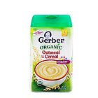 美國Gerber嘉寶燕麥米粉1段 有機燕麥米粉 嬰兒米糊 4個月以上寶寶輔食 227g/罐